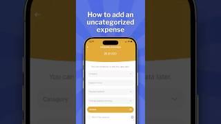 How to add an uncategorized expense | Tidy Money