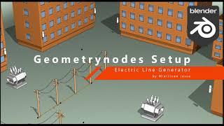 Geometrynodes Electric Line Generator