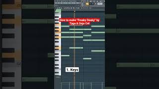 How to make "Freaky Deaky" by Tyga & Doja Cat in FL Studio #shorts