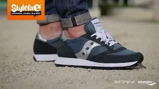 Saucony Jazz Original Sneaker blau silber (On-Feet) @Stylefile