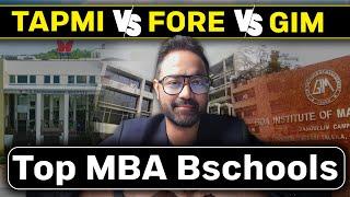 TAPMI vs FORE vs GIM | Highest & average package | MBA Bschool guide