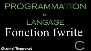 Files: the explanation of the function fwrite (Language C)
