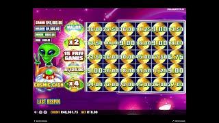 FIRST TIME ON COSMIC CASH BIG WIN