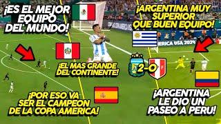 PRENSA MUNDIAL RENDIDOS CON NIVEL DE ARGENTINA EN COPA AMERICA ¡EL MEJOR EQUIPO DEL MUNDO!