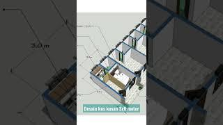 desain kos kosan 3x6 meter