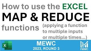 How to use the Excel MAP and REDUCE functions