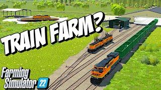 I Spent $12 Million Dollars Building This Farm With Our New Train Line | Farming Simulator 22