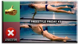 Freestyle Friday #3 :: Lift your legs while swimming in a horizontal position - push down - float