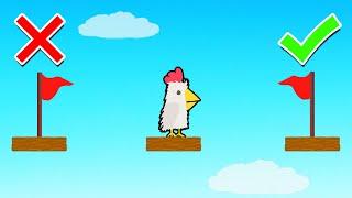 CONFUSING TROLL Goal Challenge! (Ultimate Chicken Horse)