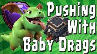 Clash of Clans - Baby Dragons in Legends League! - TH9 Pushing with Baby Drags! CoC