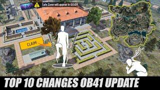 TOP 10 Biggest Changes After OB41 Update Free Fire | OB41 Update Changes in Free Fire