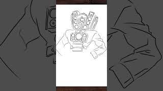 HOW TO DRAW TITAN SPEAKERMAN FROM SKIBIDI TOILET