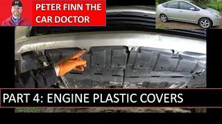 How to replace Toyota Prius 1.5 engine. Years 2002 to 2009. PART 4: Engine plastic covers removal