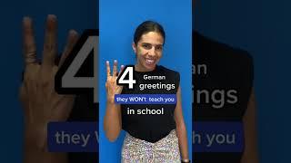 4 German greetings they won't teach you in school  #shorts