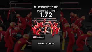 Top 5 Fastest Pitstops in 2024 ⏱️ #f1 #shorts #formula1