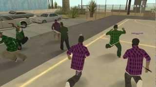 || LSB ||  ||Streetz Of Los Santos || Brawl - Temple Drive Ballas VS Grove Street ||