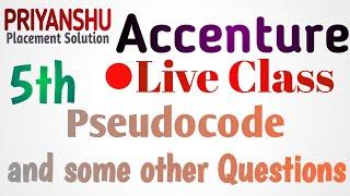 Accenture Pseudocode Practice | Accenture cognitive and technical Preparation | Accenture Questions