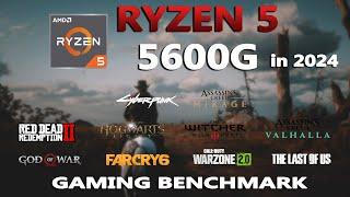 Ryzen 5 5600G Gaming Benchmark Test in 2024 | Vega 7 Gaming Test | Tested in 10 Games |