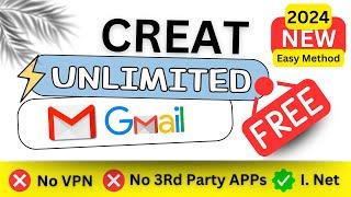 Create UNLIMITED Gmail ID (FREE) - [ No Phone Number Required ] || New Easy Method 2024  #gmail