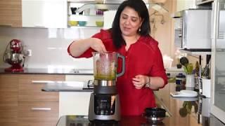 Rekha Kakkar from My Tasty Curry experiments with the Reconnect Digital Blender and Soup Maker