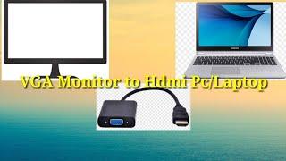 How to setup a vga monitor on a laptop with an ugreen active hdmi to vga adapter