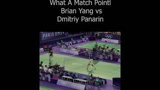 What A Match Point Brian Yang vs Dimitriy Panarin #badminton#shorts #sports #羽毛球