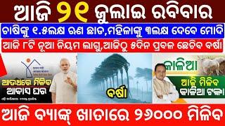 today's morning news odisha/21 July 2024/subhadra yojana online apply process/odisha news today