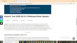 Unlock Tool 2025.03.01.0 Released New Update - Samsung FRP Tool - Latest Version - GSM Tools