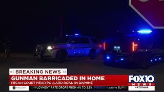 Man barricades himself in home in Daphne, shoots at officers