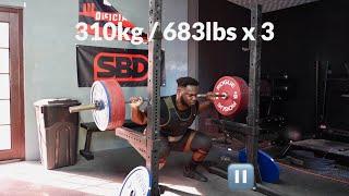 The Build Day 3 - 683lbs x 3 Paused Squat | 4 Hour Training Day
