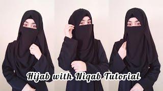 Hijab With Niqab Tutorial || Full Coverage Niqab Style || Hijab style || zainab__