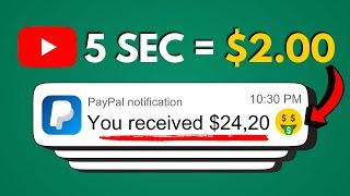 Earn $2.00  Every 5 SEC Watching YouTube Videos ▶️ - How To Make Money Online