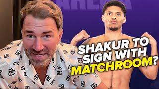 Eddie Hearn on signing Shakur Stevenson & boring criticism from fans!