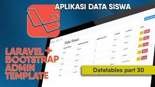 Laravel CRUD + Bootstrap yajra datatable  part 30