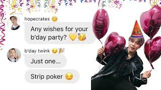 BTS TEXTS ► Jimin's sUrPriSe birthday party