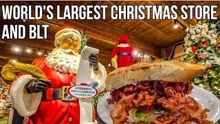 Bronner's CHRISTmas Wonderland / World Famous Tonys I-75 Over a pound of Bacon WOW Frankenmuth