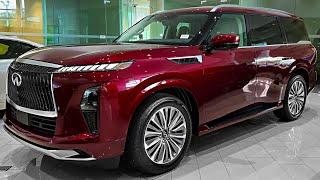 Infiniti QX80 2025 года — ультра-роскошный большой семейный внедорожник!