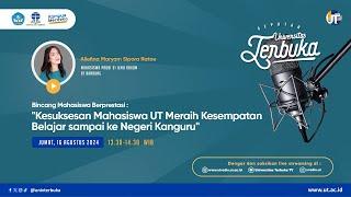 Kesuksesan Mahasiswa UT Meraih Kesempatan Belajar sampai ke Negeri Kanguru ~ Seputar UT