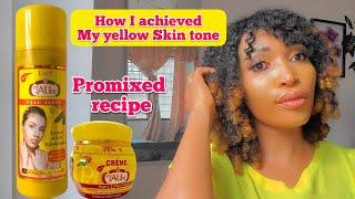 How to promix peau jaune lotion/For a hot yellow tone