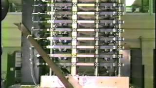 Earthquake simulation test of a 9-story reinforced concrete frame (ES1-4)