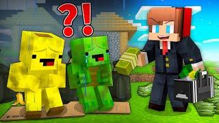 How Rich JJ Saved Poor Mikey and Banana Kid in Minecraft - Maizen