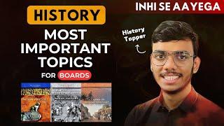 History Class 12 Most Important Topics for Board Exams 2024-25 | Humanities Class 12