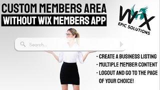 Wix Members Page - How to customize member login on Wix using Wix Code - advance or beginners level