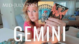 GEMINI : This Mask Is OFF - You Might Be Surprised WHO You See | Mid July 2024 Zodiac Tarot Reading