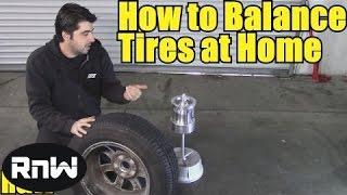 How to Balance a Tire Yourself - Using  a Bubble Balancer by Harbor Freight