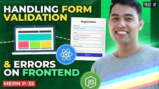 #35: Handling Login & Registration Form Validation with React on the Frontend Side 
