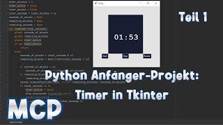 Python Anfänger-Projekt: Timer in Tkinter | Teil 1