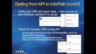 [Data Sources Access with InfoPath 2010: Part 3] REST and InfoPath.wmv