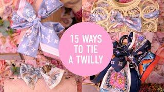 15 WAYS TO TIE A TWILLY ON A HANDBAG | Louis Vuitton Bandeau Scarf