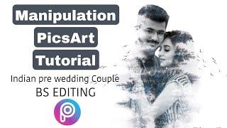 Double Exposure Photo Editing ll BS EDITING || Couple photo editing #picsart #manipulation